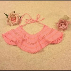 NWOT Victoria Secret Ruffle Bandeau Bikini Top